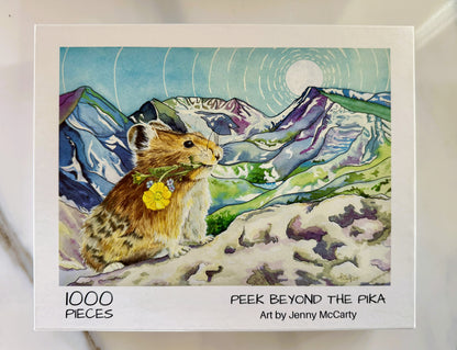 Peek Beyond the Pika Fine Art Puzzle