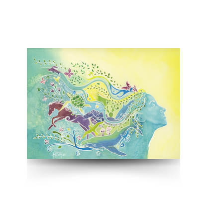 The Vision Within - Wildlife-Inspired Watercolor Fine Art Print