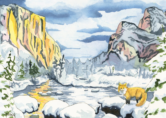 Yosemite in Winter Study