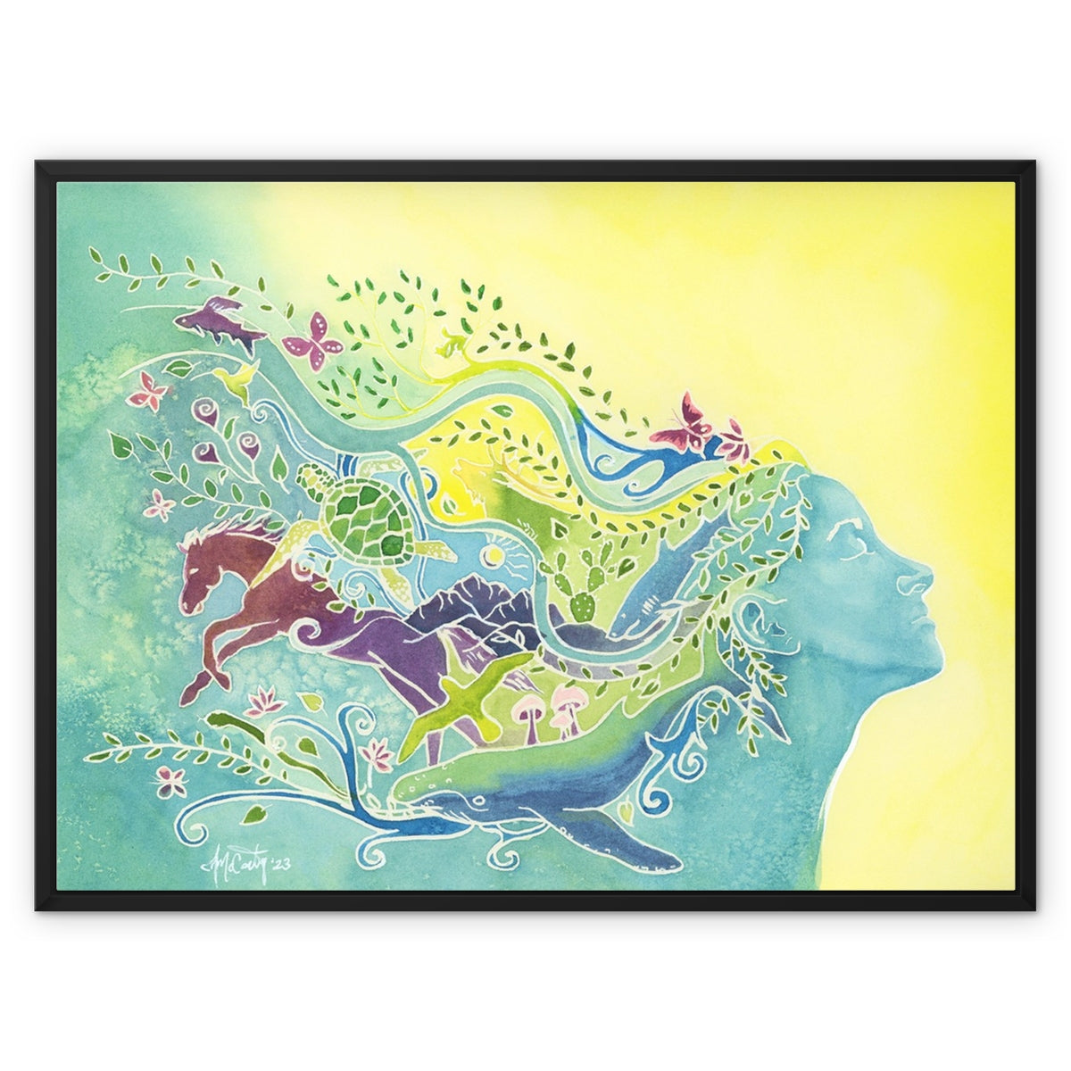 The Vision Within - Wildlife-Inspired Watercolor Fine Art Print