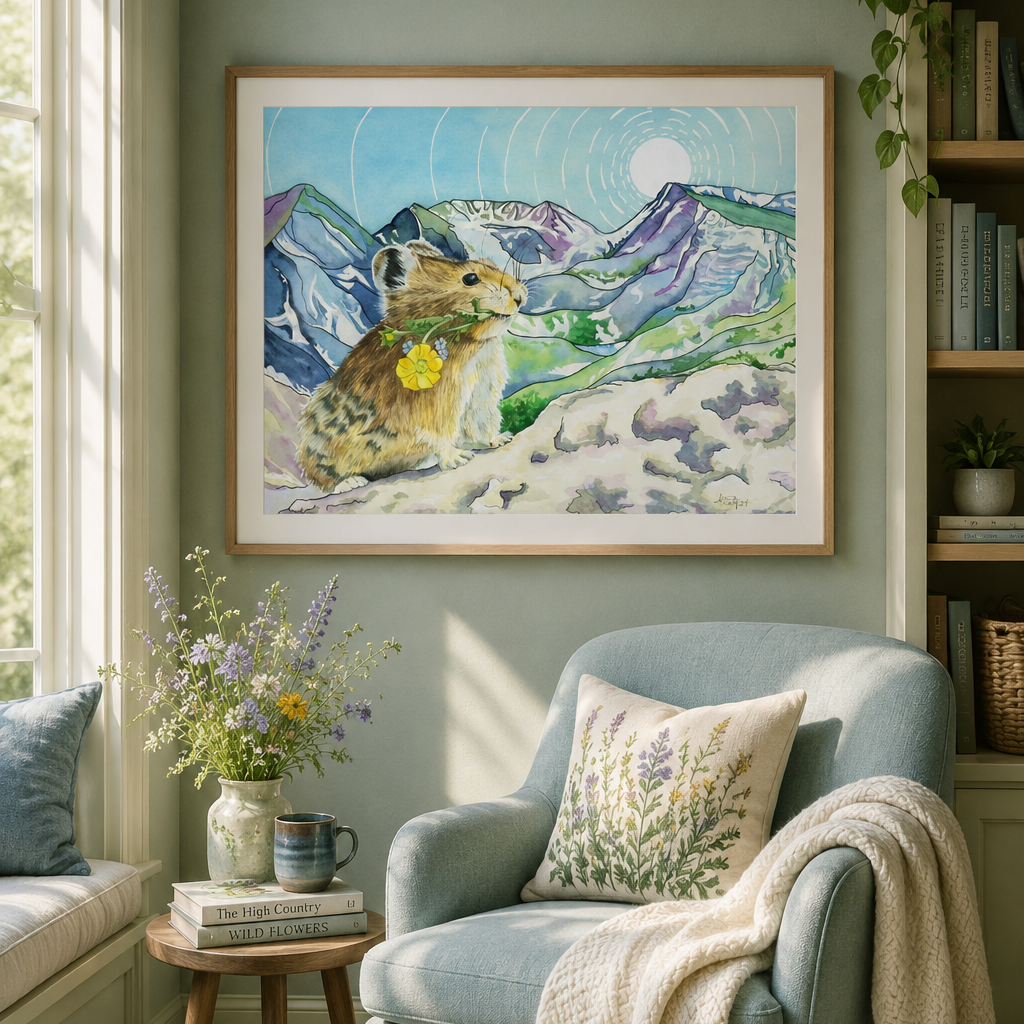 Peek Beyond the Pika - Rocky Mountain Wildlife Fine Art Print