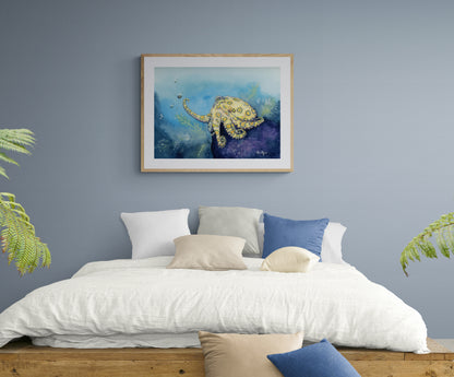 Stay Curious - Whimsy Octopus Paper Print for Ocean Lovers
