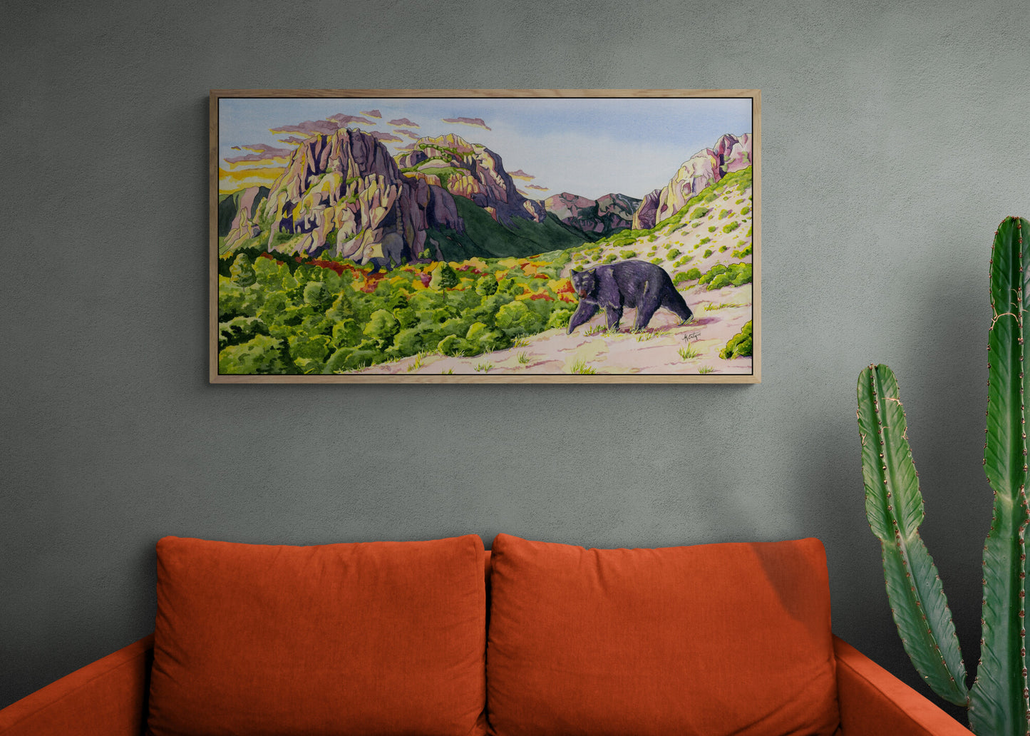 Guardians of the Canyon – Desert Wildlife Canvas Fine Art Print