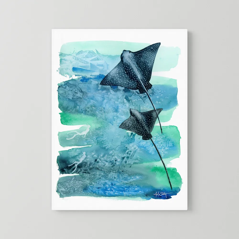 Time Together — Eagle Ray Fine Art Print