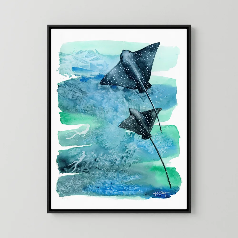 Time Together — Eagle Ray Fine Art Print