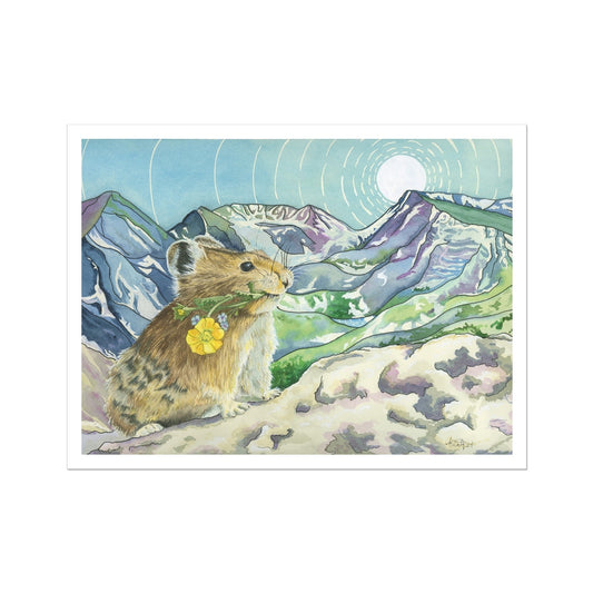 Peek Beyond the Pika Rolled Canvas