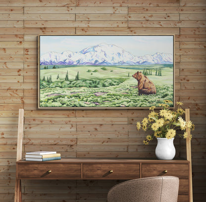 Denali Dreamin’ – Alaska Wildlife Canvas Fine Art Print