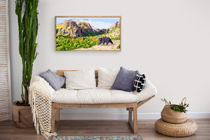Guardians of the Canyon – Desert Wildlife Canvas Fine Art Print