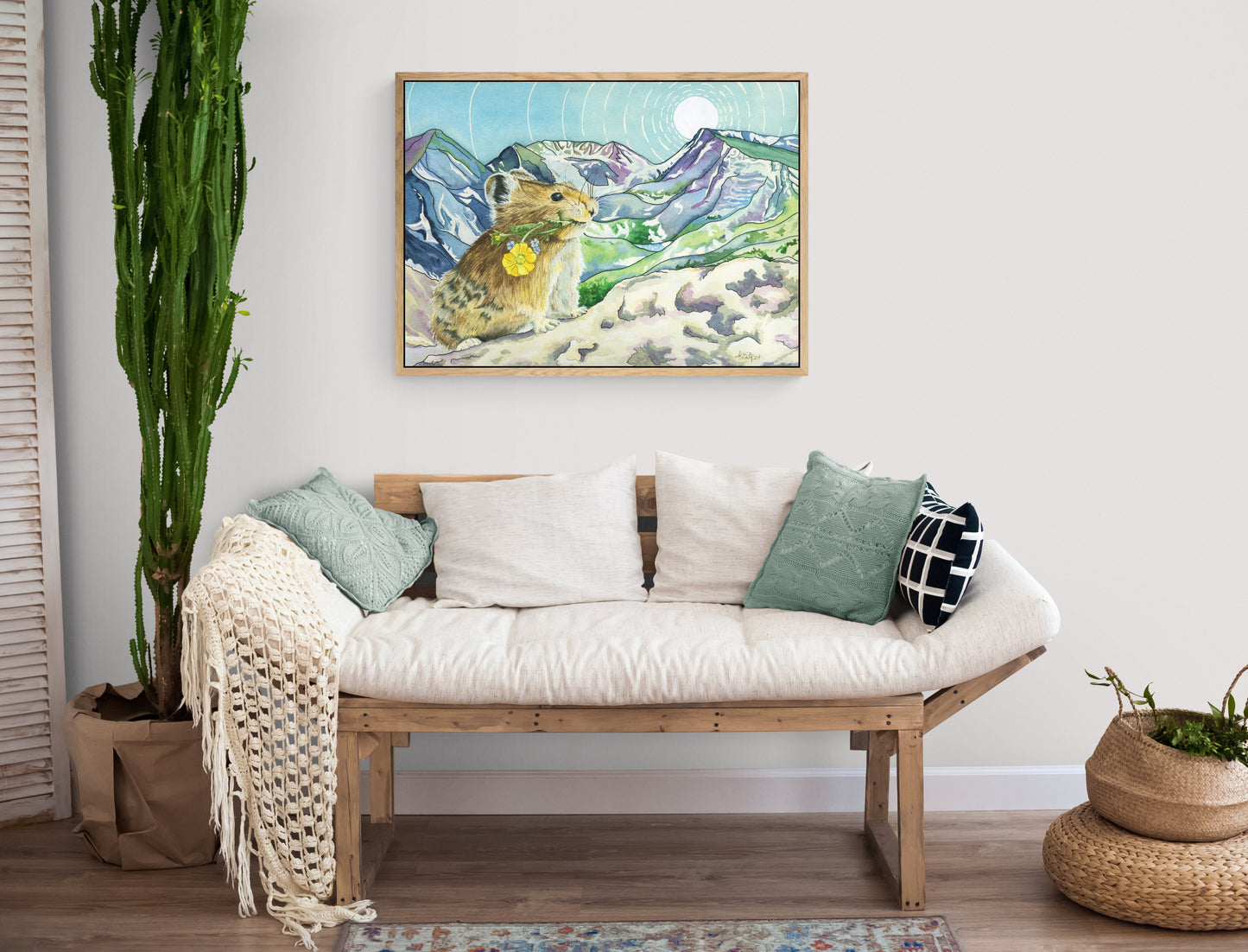 Peek Beyond the Pika - Rocky Mountain Wildlife Fine Art Canvas Print