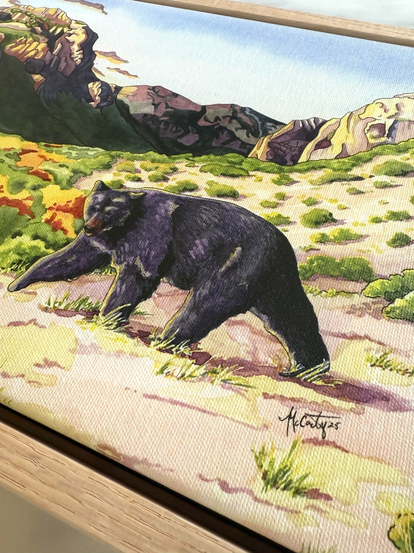 Guardians of the Canyon – Desert Wildlife Canvas Fine Art Print